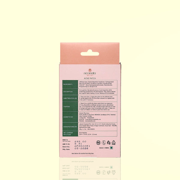 Neonata Belle Acne Patch | Hydrocolloid Pimple Patches for Overnight Spot Care (36 Dots)