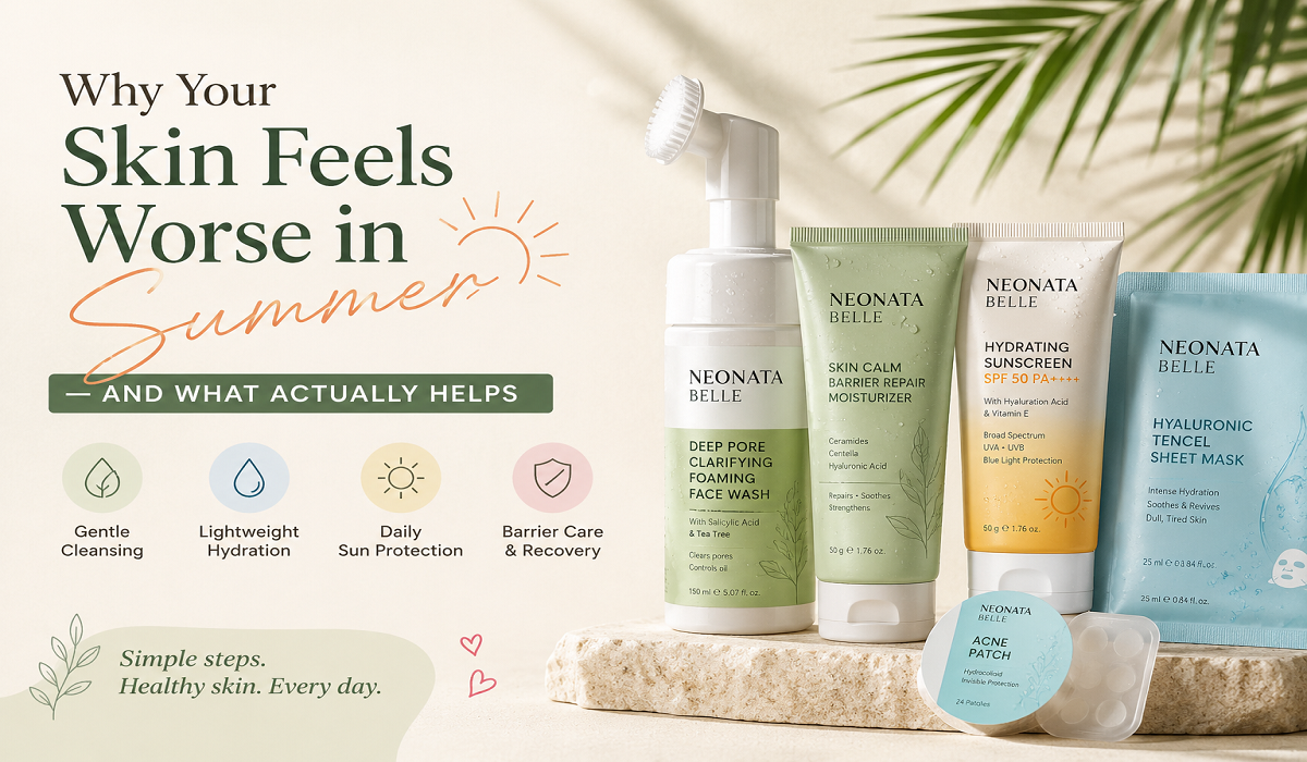 Why Your Skin Feels Worse in Summer — And What Actually Helps