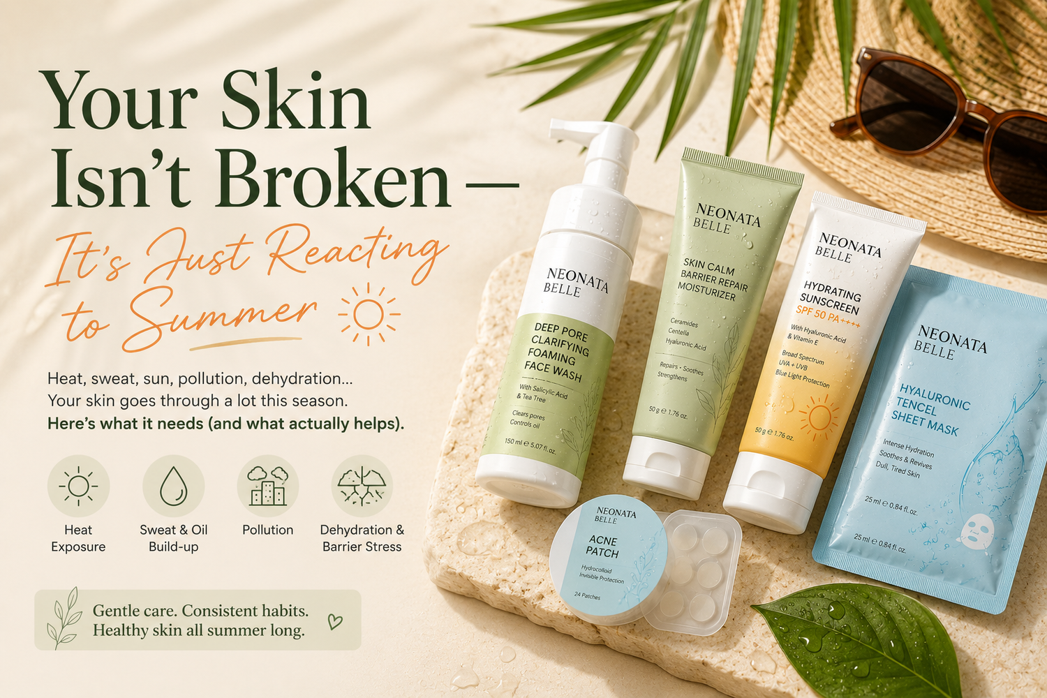 Your Skin Isn't Broken — It's Just Reacting to Summer