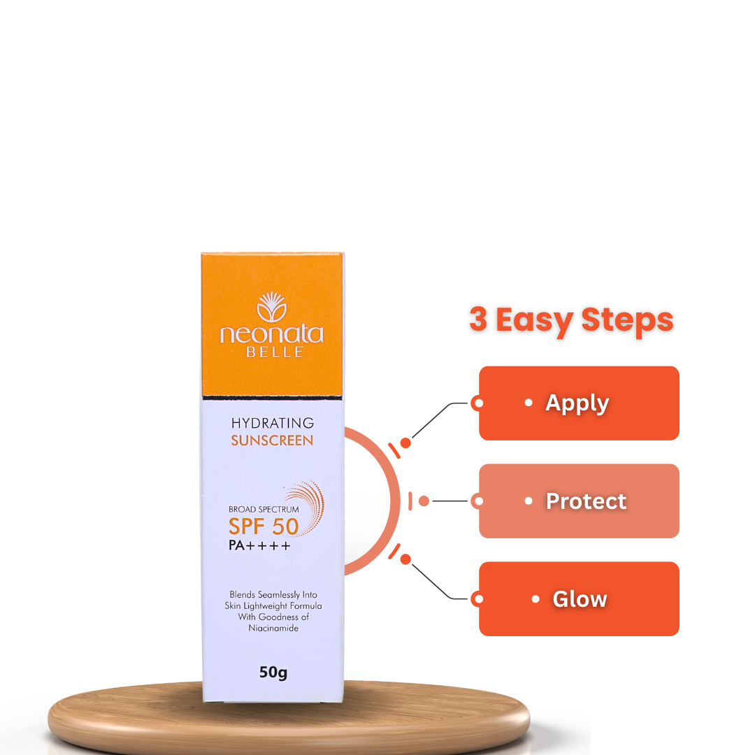 Neonata Belle Hydrating Sunscreen SPF 50 PA++++ | Broad Spectrum UV Protection with Hydration & Barrier Support