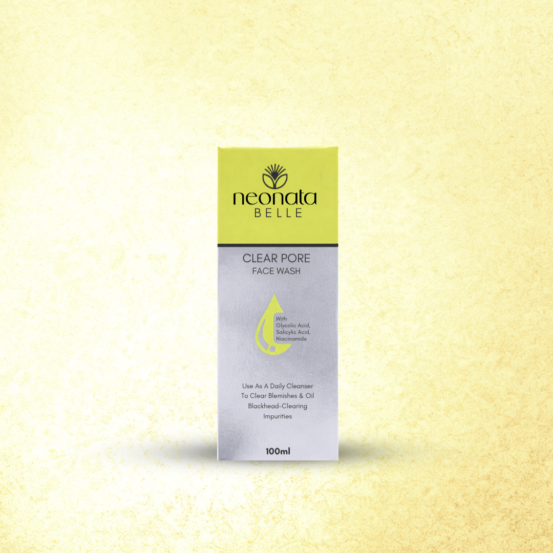 Neonata Belle Clear Pore Face Wash | Salicylic Acid Cleanser for Acne, Blackheads & Oily Skin
