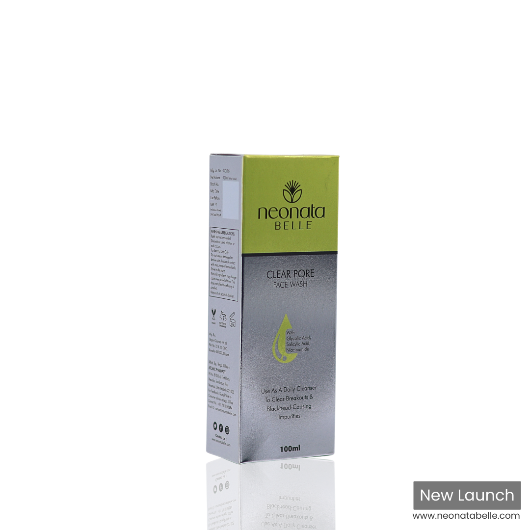 Neonata Belle Clear Pore Face Wash | Salicylic Acid Cleanser for Acne, Blackheads & Oily Skin