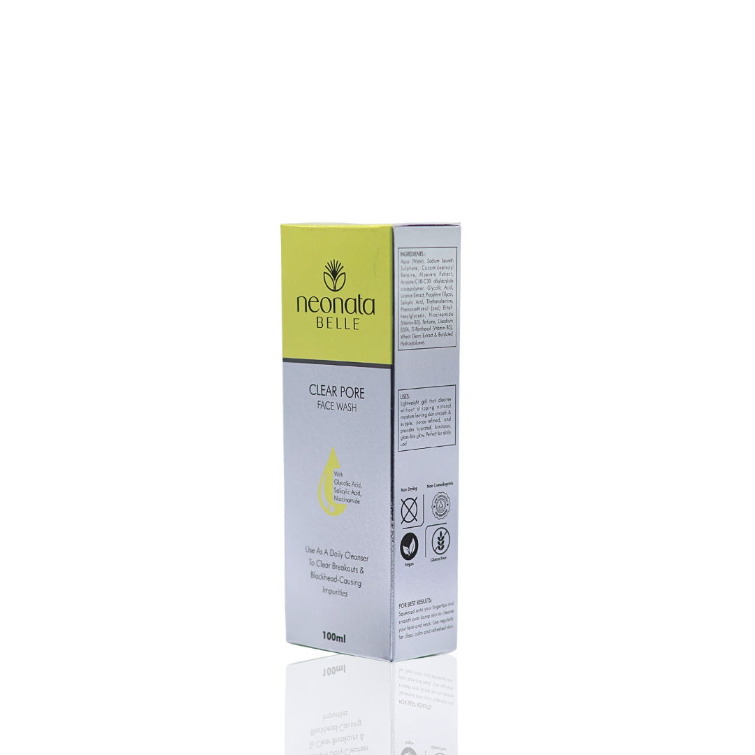 Neonata Belle Clear Pore Face Wash | Salicylic Acid Cleanser for Acne, Blackheads & Oily Skin