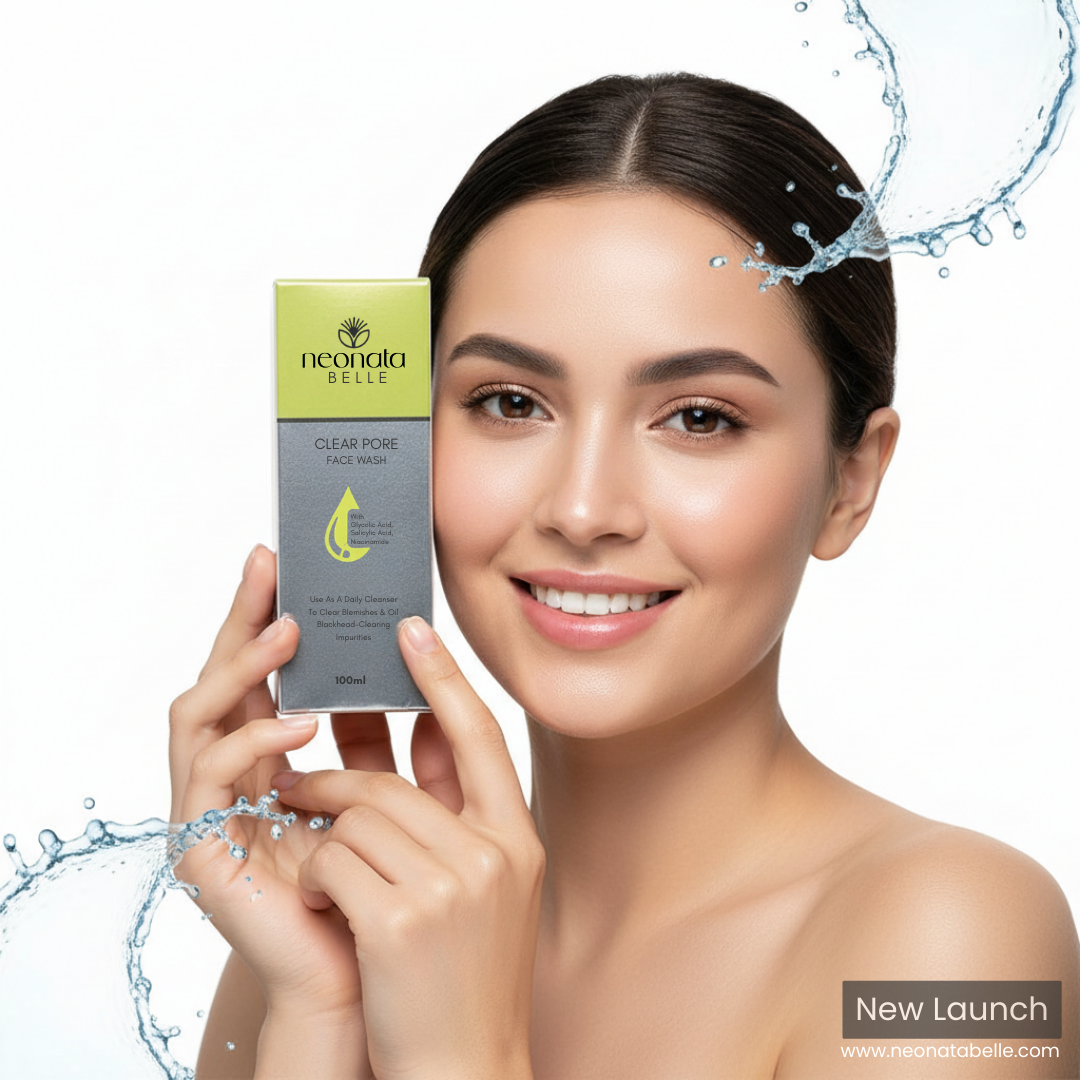 Neonata Belle Clear Pore Face Wash | Salicylic Acid Cleanser for Acne, Blackheads & Oily Skin