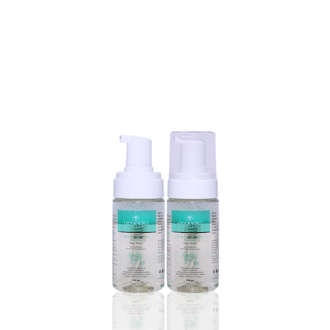 Neonata Belle Deep Pore Clarifying Foaming Face Wash | Oil Control & Acne Cleanser for Oily and Acne-Prone Skin