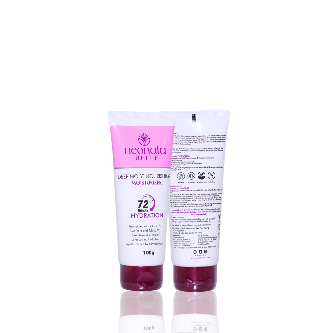 Neonata Belle Deep Moist Nourishing Moisturiser | Intense Hydration & Skin Barrier Repair for Dry and Sensitive Skin