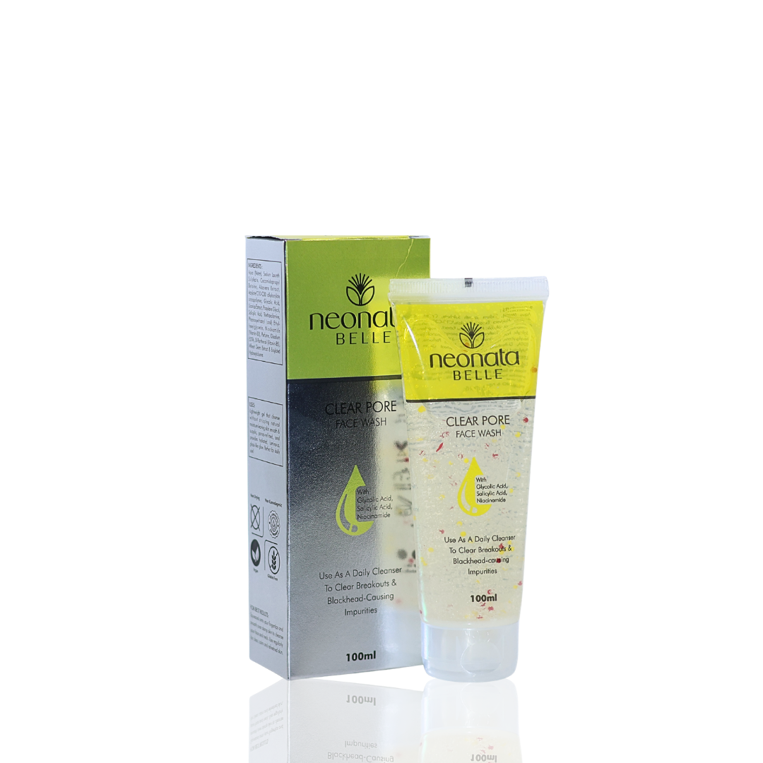 Neonata Belle Clear Pore Face Wash | Salicylic Acid Cleanser for Acne, Blackheads & Oily Skin