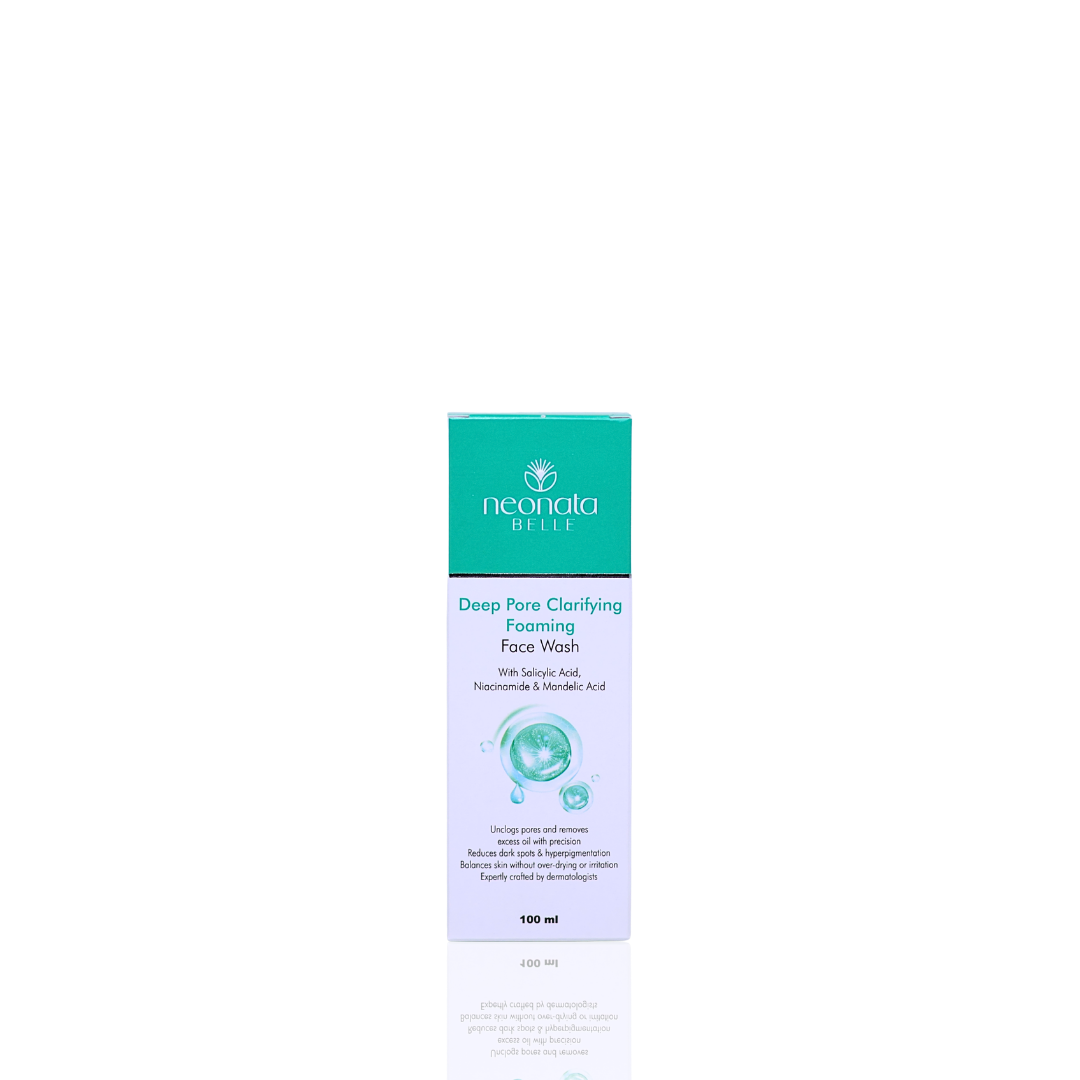 Neonata Belle Deep Pore Clarifying Foaming Face Wash | Oil Control & Acne Cleanser for Oily and Acne-Prone Skin