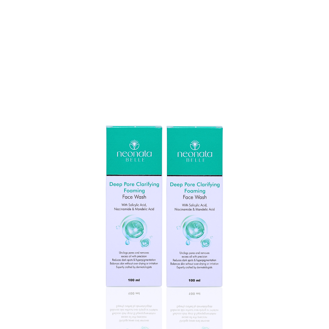 Neonata Belle Deep Pore Clarifying Foaming Face Wash | Oil Control & Acne Cleanser for Oily and Acne-Prone Skin