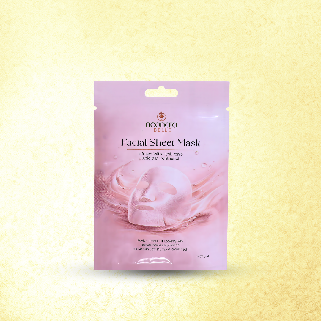 Neonata Belle Hyaluronic Tencel Sheet Mask | Intense Hydration & Plumping Face Mask for Dry and Dehydrated Skin