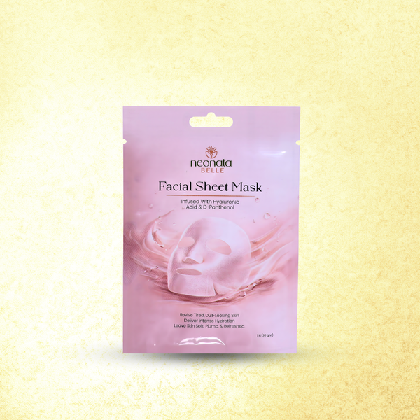 Neonata Belle Hyaluronic Tencel Sheet Mask | Intense Hydration & Plumping Face Mask for Dry and Dehydrated Skin