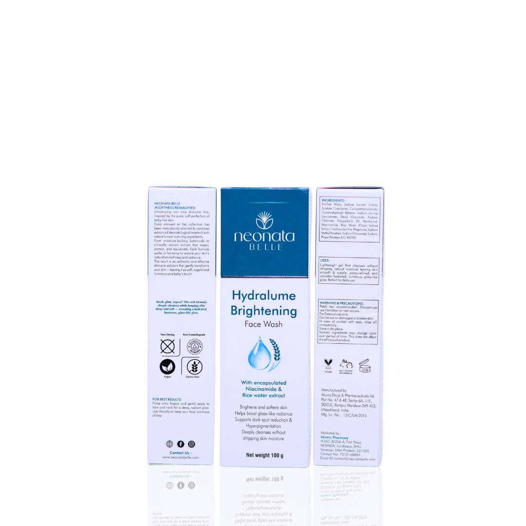 Neonata Belle Hydralume Brightening Face Wash | Glow-Boosting Cleanser for Dull & Uneven Skin