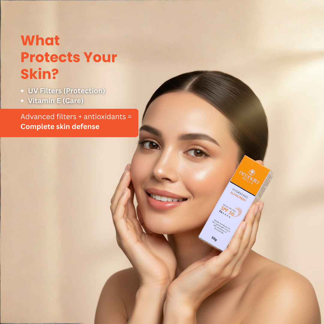 Neonata Belle Hydrating Sunscreen SPF 50 PA++++ | Broad Spectrum UV Protection with Hydration & Barrier Support