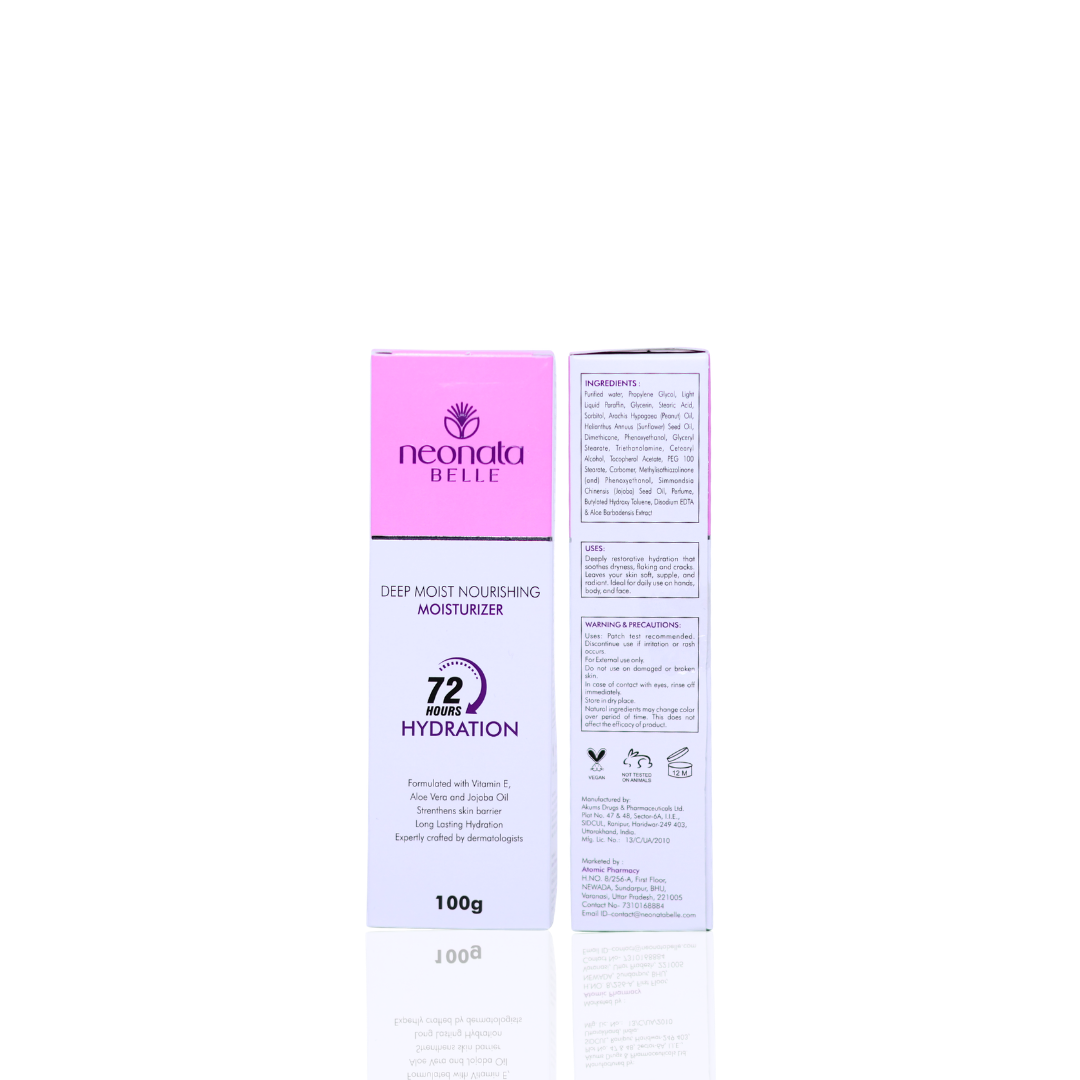 Neonata Belle Deep Moist Nourishing Moisturiser | Intense Hydration & Skin Barrier Repair for Dry and Sensitive Skin
