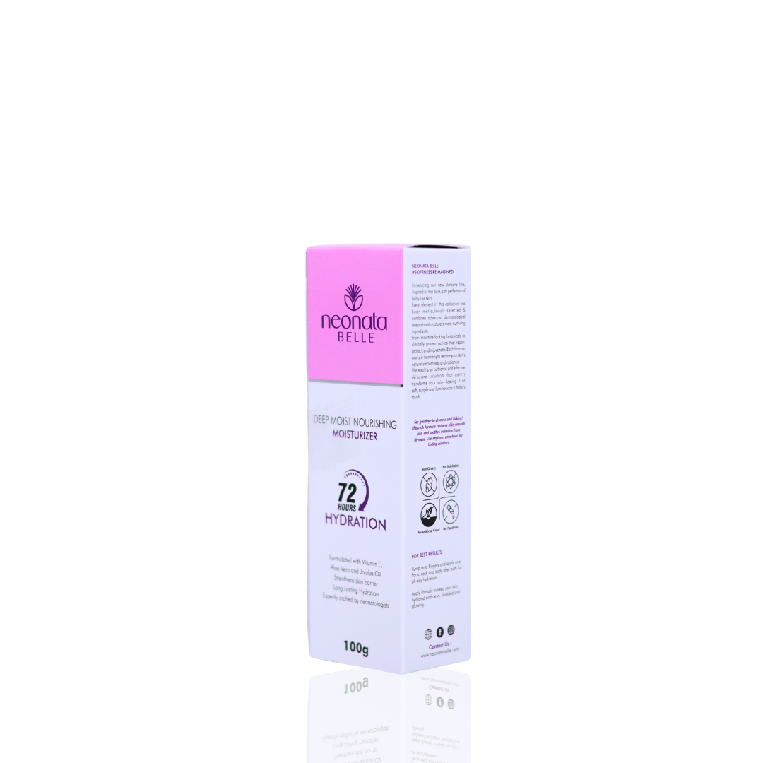 Neonata Belle Deep Moist Nourishing Moisturiser | Intense Hydration & Skin Barrier Repair for Dry and Sensitive Skin