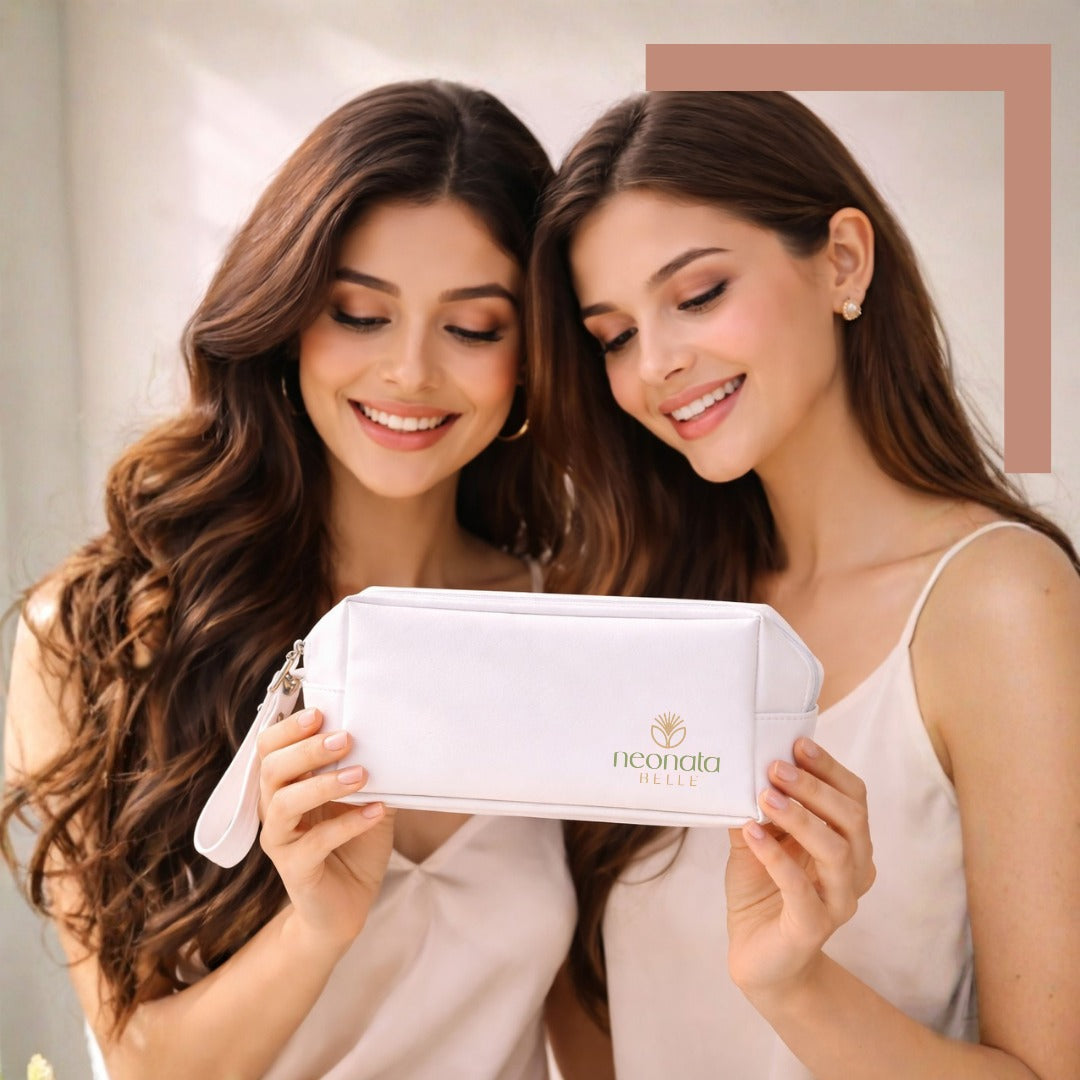 Neonata Belle Premium Unisex Travel Bag | Cosmetic, Skincare & Grooming Organizer | Compact Travel Essential