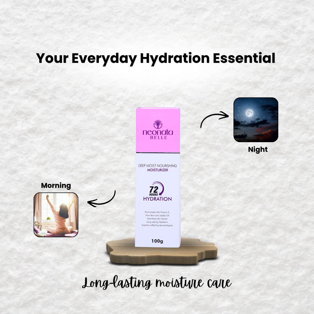 Neonata Belle Deep Moist Nourishing Moisturiser | Intense Hydration & Skin Barrier Repair for Dry and Sensitive Skin