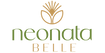 Logo of neonata belle with a stylized leaf design on a white background