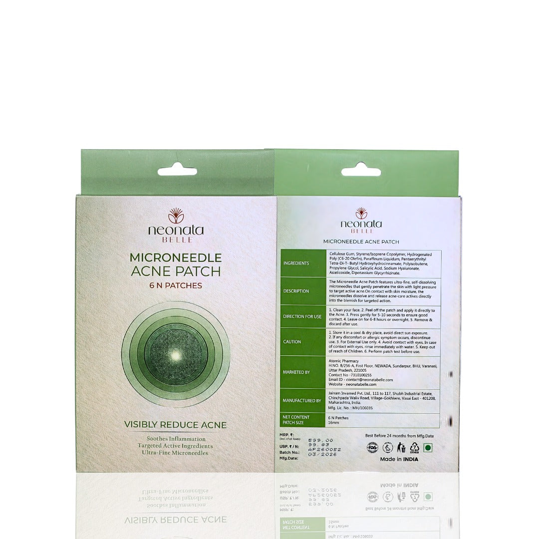 Neonata Belle Acne Patch | Hydrocolloid Pimple Patches for Overnight Spot Care (6 Dots)