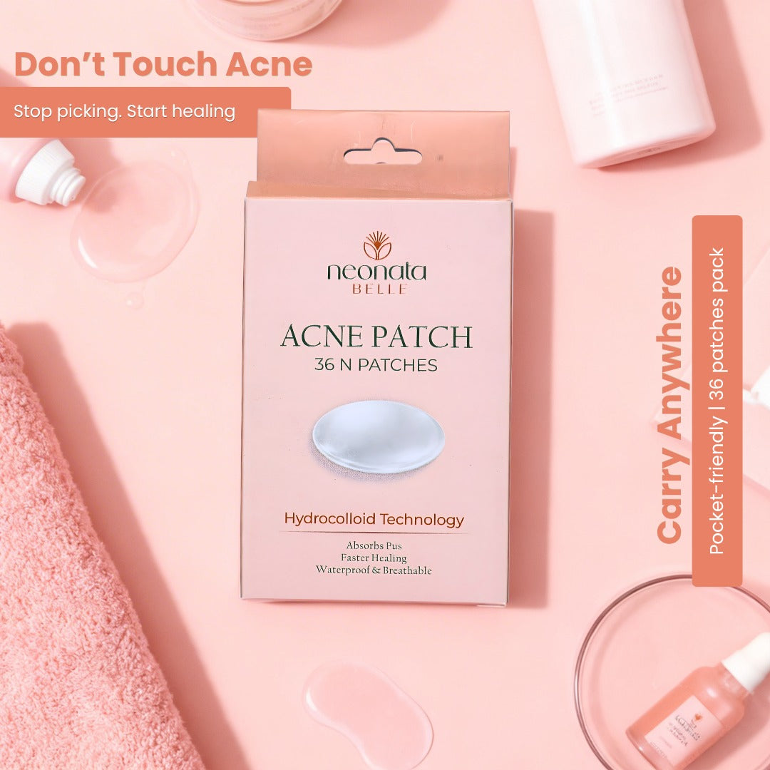 Neonata Belle Acne Patch | Hydrocolloid Pimple Patches for Overnight Spot Care (36 Dots)