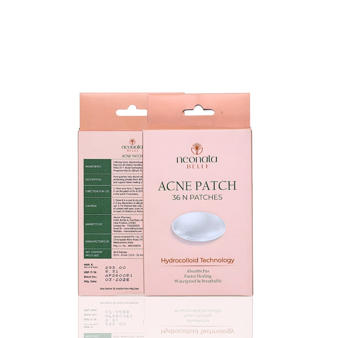 Neonata Belle Acne Patch | Hydrocolloid Pimple Patches for Overnight Spot Care (36 Dots)