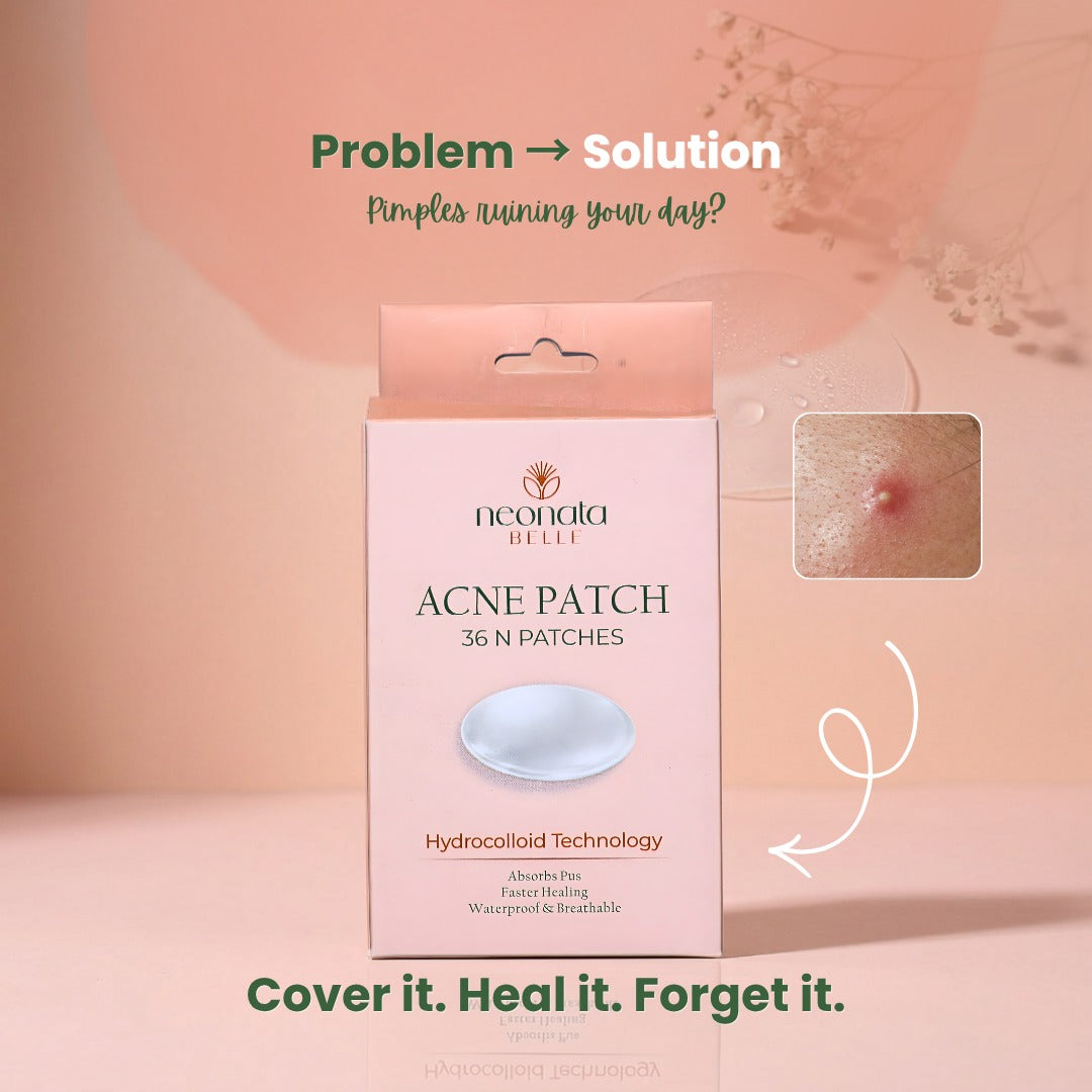 Neonata Belle Acne Patch | Hydrocolloid Pimple Patches for Overnight Spot Care (36 Dots)