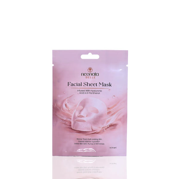 Neonata Belle Hyaluronic Tencel Sheet Mask | Intense Hydration & Plumping Face Mask for Dry and Dehydrated Skin