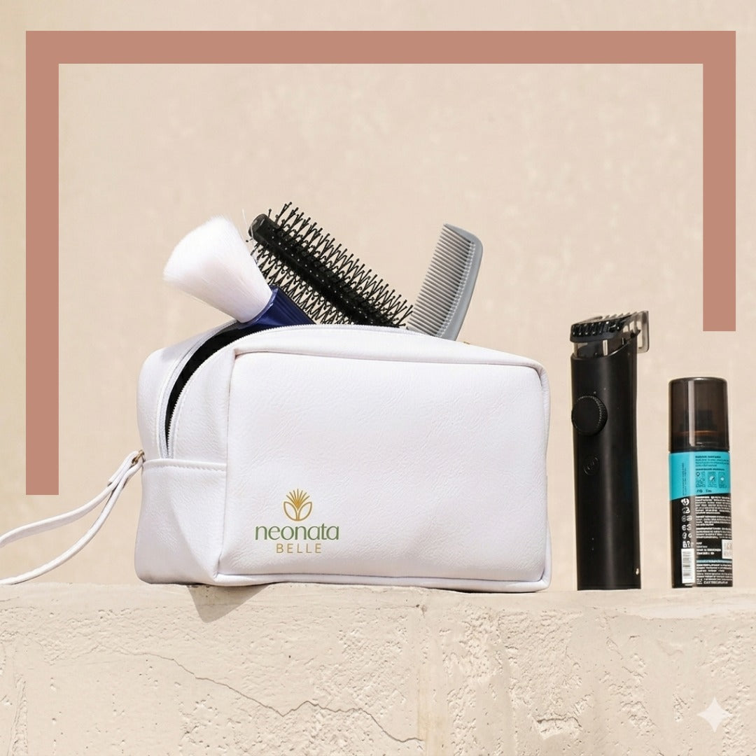 Neonata Belle Premium Unisex Travel Bag | Cosmetic, Skincare & Grooming Organizer | Compact Travel Essential
