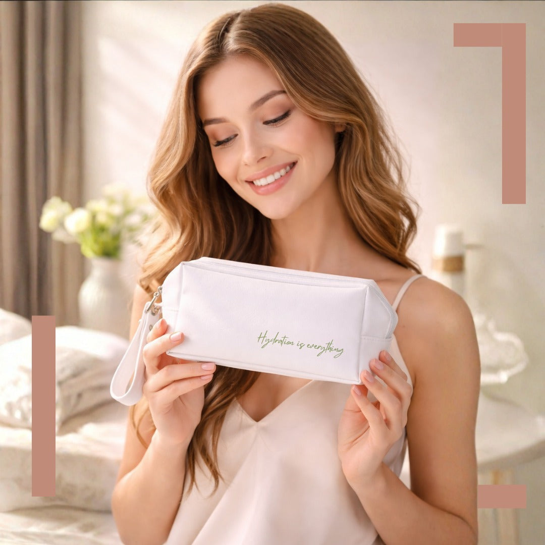 Neonata Belle Premium Unisex Travel Bag | Cosmetic, Skincare & Grooming Organizer | Compact Travel Essential